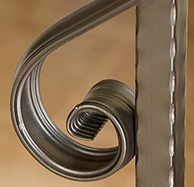 cutstom metal handrail detail