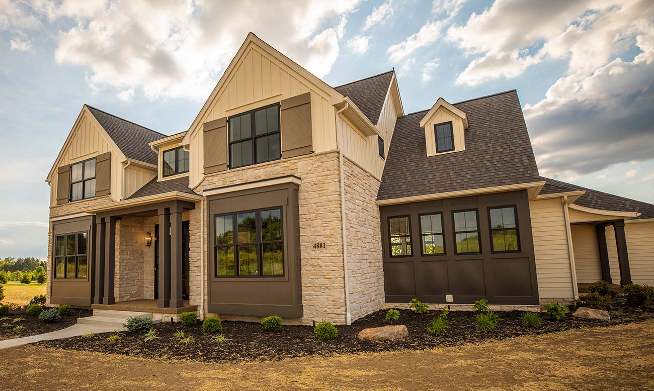 ModelHomesCTA Full Image Beautiful view of a custom home in Ohio